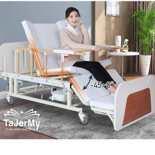 Giường Bệnh Nhân 12 Chức Năng 4 Tay Quay Model E05 Mới 2023
